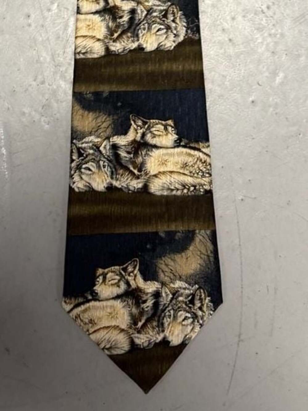 Vintage Endangered Species Silk Necktie 1998 Tie